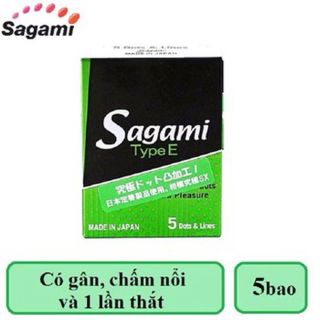 Bao cao su siêu mỏng Sagami Type E gân gai
