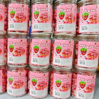 Kẹo Dâu Tây Hũ 400G Đặc Sản Đà Lạt