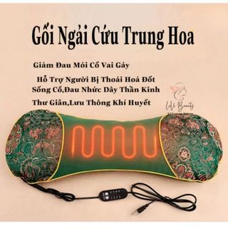 GỐI NGẢI CỨU MASSAGE CHƯỜM NÓNG CỔ VAI GÁY