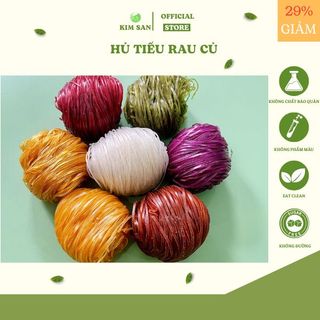 Hủ tiếu rau củ, gạo lứt Kim San Food eat clean túi 6 vắt tròn ăn kiêng, giảm cân giá sỉ