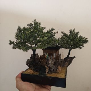Mini tiểu cảnh handmade để bàn