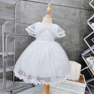 Váy ren chân voan choàng 2 lớp siêu xinh