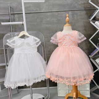 Váy ren chân voan choàng 2 lớp siêu xinh