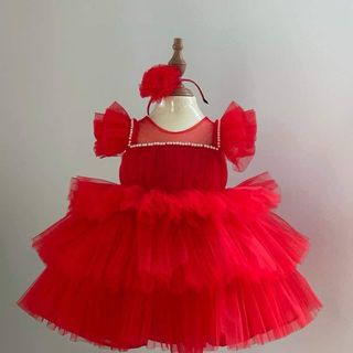 Váy voan 3 tầng đính ngọc