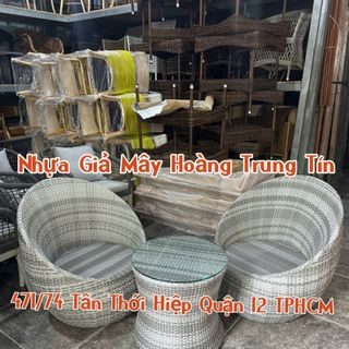 Bàn ghế ban công thư giãn bàn ghế mây nhựa ngoài trời cao cấp giá rẻ