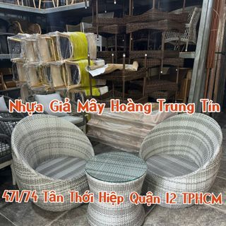 Bàn ghế ban công thư giãn bàn ghế mây nhựa ngoài trời cao cấp giá rẻ