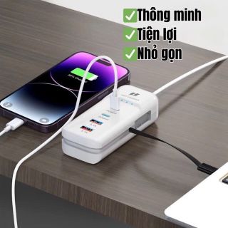 Ổ điện 4 cổng sạc nhanh