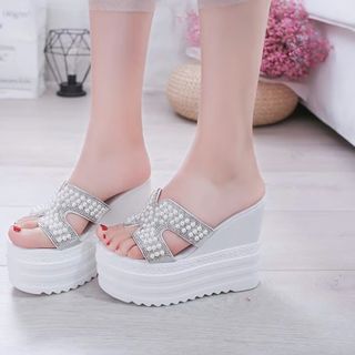 DÉP XUỒNG H NGỌC 12CM DÒNG HÀNG CAO CẤP DA XỊNN