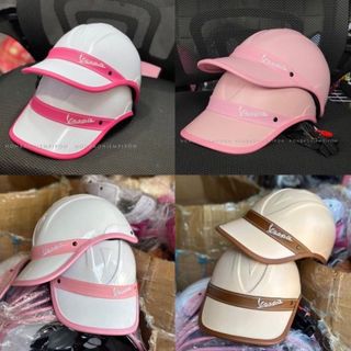 NÓN BẢO HIỂM LƯỠI TRAI VESPA 2 MÀU CAO CẤP