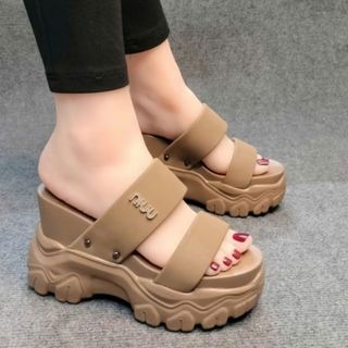 DÉP XUỒNG NỮ 2 QUAI TAG ĐÁ 10CM DA XỊN SIÊU ÊM, SIÊU NHẸ, SIÊU BỀN