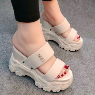 DÉP XUỒNG NỮ 2 QUAI TAG ĐÁ 10CM DA XỊN SIÊU ÊM, SIÊU NHẸ, SIÊU BỀN