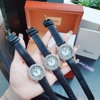XẢ KHO ĐỒNG HỒ NỮ THỜI TRANG CHOPA NGỌC TRINH DÂY DA VIỀN HỘT 9