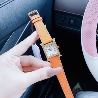 ĐỒNG HỒ NỮ CAO CẤP HEMES DÂY DA MẶT TIA NIỀNG ĐÁ VÀNG 3