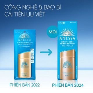 SỮA CHỐNG NẮNG DƯỠNG DA KIỀM DẦU ANESSA PERFECT UV SUNSCREEN SKINCARE MILK N SPF50+ PA++++ 60ML - MẪU MỚI 2024 (HỘP GIẤY)