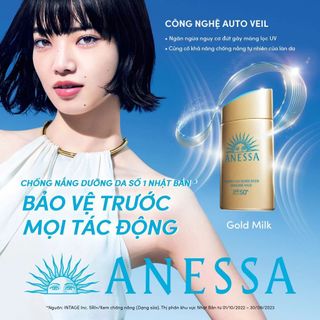 SỮA CHỐNG NẮNG DƯỠNG DA KIỀM DẦU ANESSA PERFECT UV SUNSCREEN SKINCARE MILK N SPF50+ PA++++ 60ML - MẪU MỚI 2024 (HỘP GIẤY)