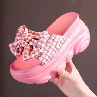 DÉP BM NƠ VẢI CARO XINH XẮN DÒNG HÀNG CAO CẤP