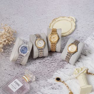 Đồng hồ nữ dây inox Bonaier 138 mặt tròn chính hãng đeo tay thời trang