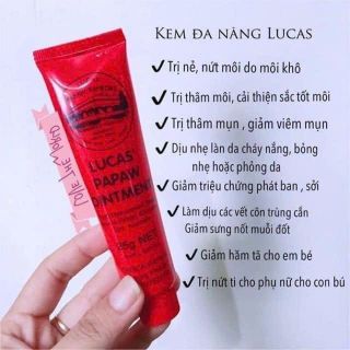 Tuýp dưỡng môi chống nứt nẻ Lucas