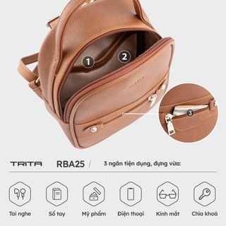 BALO DA NỮ PHONG CÁCH NĂNG ĐỘNG TRITA RBA25