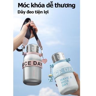 Bình giữ nhiệt TAFUCO 900ml Inox 316 Fashionista Outdoor Tumbler (hồng bạc, vàng xanh)