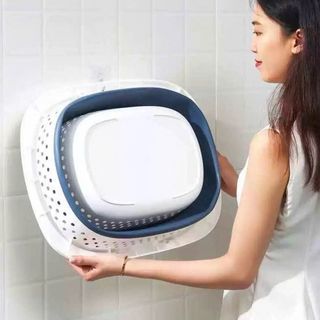 Giỏ Nhựa Đựng Quần Áo Gấp Gọ Giỏ Đựng Đồ Đa Năng Có Quai Tiện Lợi Siêu Bền
