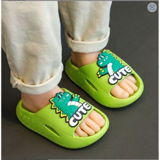 Dép bánh mì khủng long siêu cute cho bé trai, bé gái êm chân