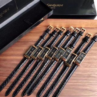 ĐỒNG HỒ NỮ SIÊU CẤP CẤP Y S L DÂY DA MẶT CHỮ NHẬT 8