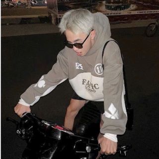 Áo hoodie in chữ FA FIC chất nỉ dày mịn freesize