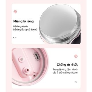 Ly giữ nhiệt TAFUCO 420ml Inox 304 + Tráng sứ Fashionista Cutie Tumbler (hồng bạc, vàng xanh)