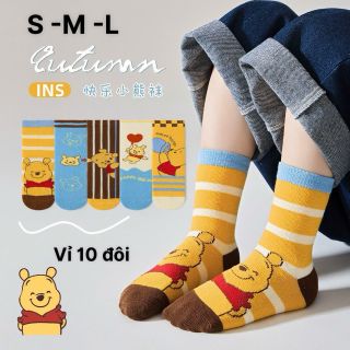 Set 10 đôi tất Siêu nhân Chống trơn Trượt cho bé 1-8 tuổi