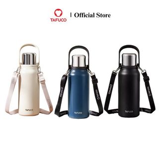 Bình giữ nhiệt TAFUCO có dây đeo 1L/1.3L Inox 316L Outdoor Activity(xanh than, đen, trắng kem)