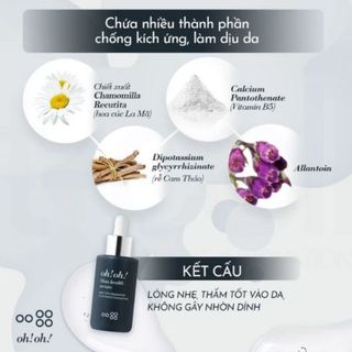 TINH CHẤT DƯỠNG SÁNG DA, GIẢM THÂM NÁM OH!OH! SKIN HEALTH SERUM WITH 20% NIACINAMIDE & 2% ACETYL GLUCOSAMINE 10ML
