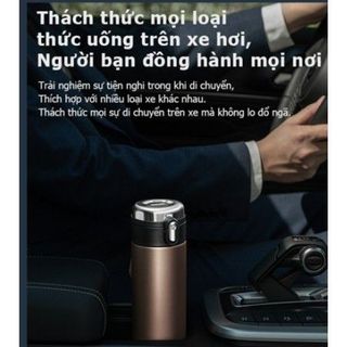 Bình giữ nhiệt TAFUCO 500ml Inox 316 có nút bấm Office One Touch Button Tumbler (xanh than, nâu)