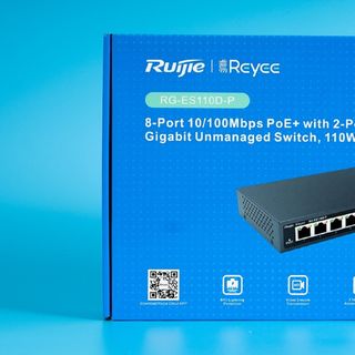 Thiết bị chuyển mạch Switch RUIJIE RG-ES110D-P 8-Port 100Mbps + 2-Port Uplink 1000Mbps