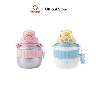 Bình giữ nhiệt TAFUCO 600ml Inox 316 Fashionista CutieBelly Tumbler (hồng bạc, vàng xanh)