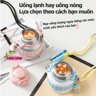 Bình giữ nhiệt TAFUCO 600ml Inox 316 Fashionista CutieBelly Tumbler (hồng bạc, vàng xanh)