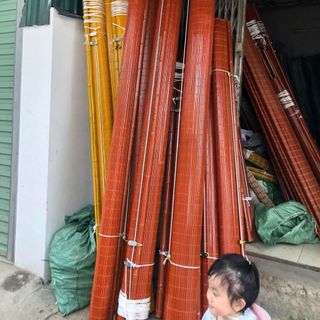 Mành Rèm Tre Trúc Cao Cấp Nan 1cm, che nắng ngoài trời, đủ con lăn dây kéo, các kích thước