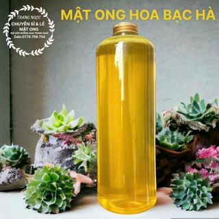 Mật ong hoa bạc hà nguyên chất chai 1LIt
