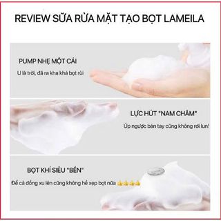Sữa Rửa Mặt Tạo Bọt Lameila Dạng Bọt Giúp Da Sạch Thoáng Kiềm Dầu Và Ngừa Mụn Hiệu Quả