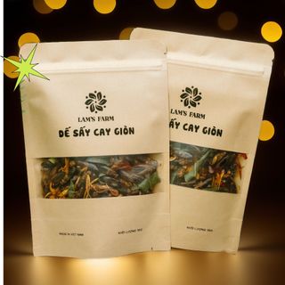 Dế Sấy Cay Giòn, đồ khô, đồ sấy. Thực phẩm khô, thực phẩm sấy làm đồ nhậu LAM'S FARM giá sỉ - Giá bán buôn