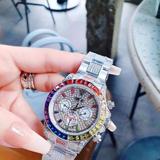 ĐỒNG HỒ NAM SIÊU CẤP RÔ LE MÁY CƠ NẠM ĐÁ FULL SIÊU SANG 8