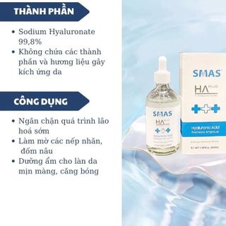 SERUM DƯỠNG ẨM SÁNG DA SMAS HA PLUS 100ML