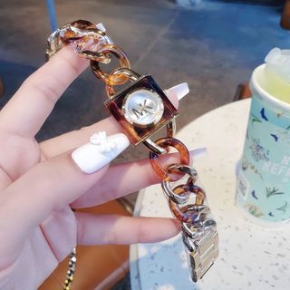 ĐỒNG HỒ NỮ THỜI TRANG M KORS MẶT Ổ KHOÁ DEMI NHỰA 2