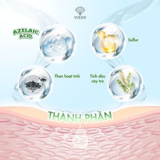 [Yuejin] Mặt nạ trị mụn Anti Acne Mask hộp 10 miếng, kháng viêm, giảm sưng, trị mụn hiệu quả