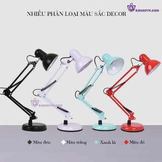 Sỉ Đèn Bàn Học Pixar Để Bàn Chống Cận PX-811 Màu trắng, đen, vàng, hồng, xanh, đỏ