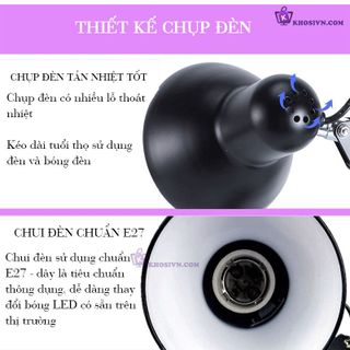 Sỉ Đèn Bàn Học Pixar Để Bàn Chống Cận PX-811 Màu trắng, đen, vàng, hồng, xanh, đỏ