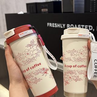 Ly Cốc Coffee giữ nhiệt Hoa Trà 2025 Sang trọng, tinh tế thép ko rỉ Cao cấp 530ml, Cốc giữ nhiệt in logo theo yêu cầu ( Hàng Giá Tận Xưởng )