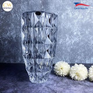 BÌNH CẮM HOA PHA LÊ 30CM SANG TRỌNG