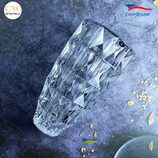 BÌNH CẮM HOA PHA LÊ 30CM SANG TRỌNG