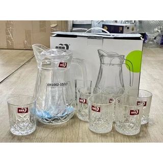 BỘ BÌNH THỦY TINH KÈM 6 CỐC DELI EH1002- 1DL7